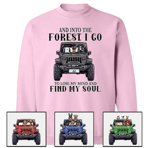 Custom JP Shirts, And Into The Forest I Go To Lose My Mind And Find My Soul, JP Dog JP Cat Apparel CTM00 Custom - Printyourwear