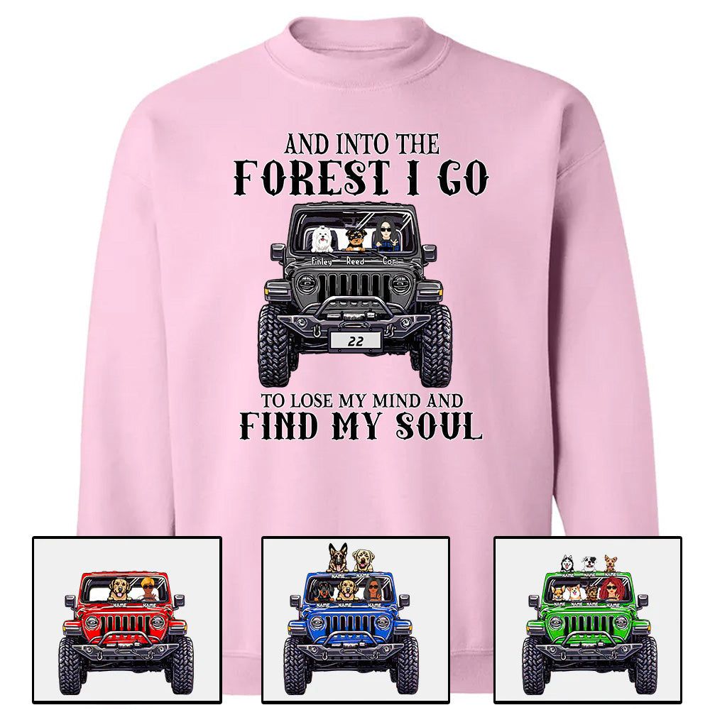 Custom JP Shirts, And Into The Forest I Go To Lose My Mind And Find My Soul, JP Dog JP Cat Apparel CTM00 Custom - Printyourwear