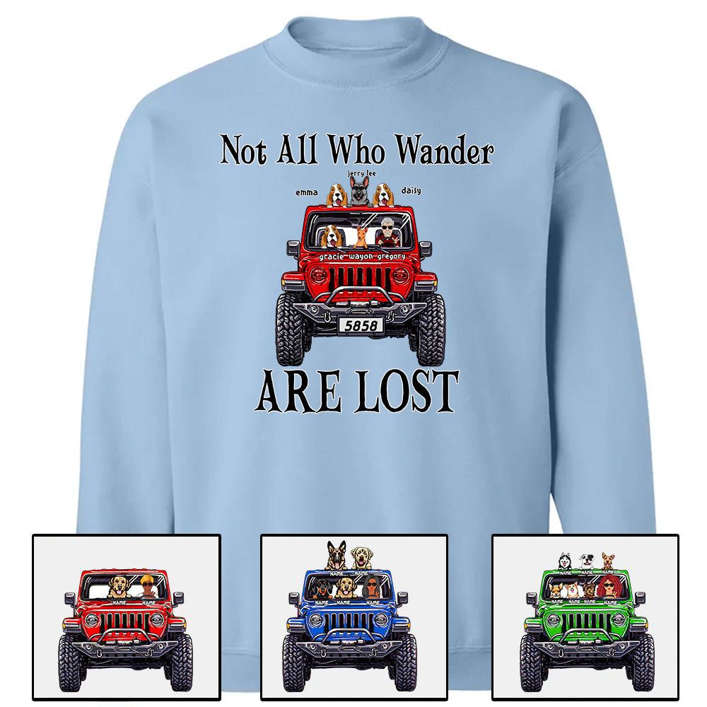 Custom JP Shirts, Not All Who Wander Are Lost, JP Dog JP Cat Apparel CTM00 Custom - Printyourwear