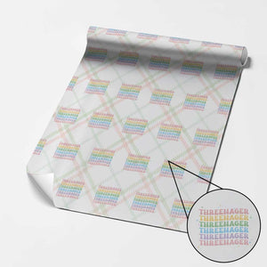 3rd Birthday Wrapping Paper Roll Toddler Threenager 3 Years Old Birthday Outfit TS10 Christmas Plaid Print Your Wear