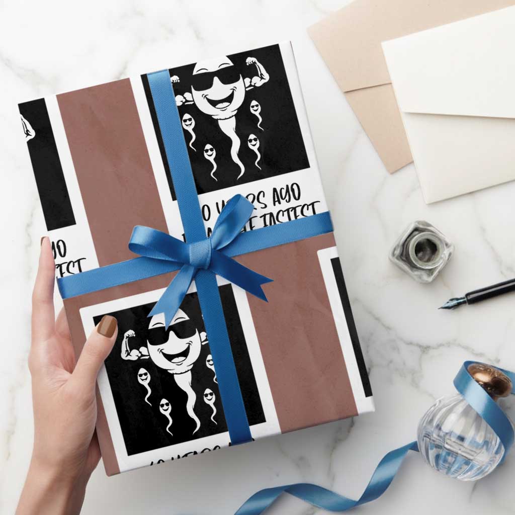 40 Years Ago I Was The Fastest Wrapping Paper Roll Funny Forty Birthday Gift