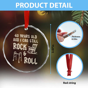 40th Birthday Gift For Men Crystal Glass Ornament Funny Man Saying Gag Gift 40 Years Old Birthday TS10 Print Your Wear