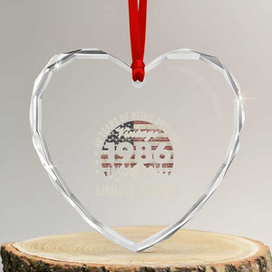 40th Birthday Made In 1986 Limited Edition Heart Crystal Glass Ornament 40 Years Of Being Awesome American Flag TS11 Transparent Glass 3'' Heart Print Your Wear