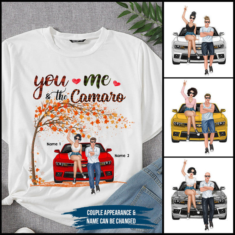 Custom JP Shirt You Me and The Camaro Fall Vibes CTM Youth Custom - Printyourwear