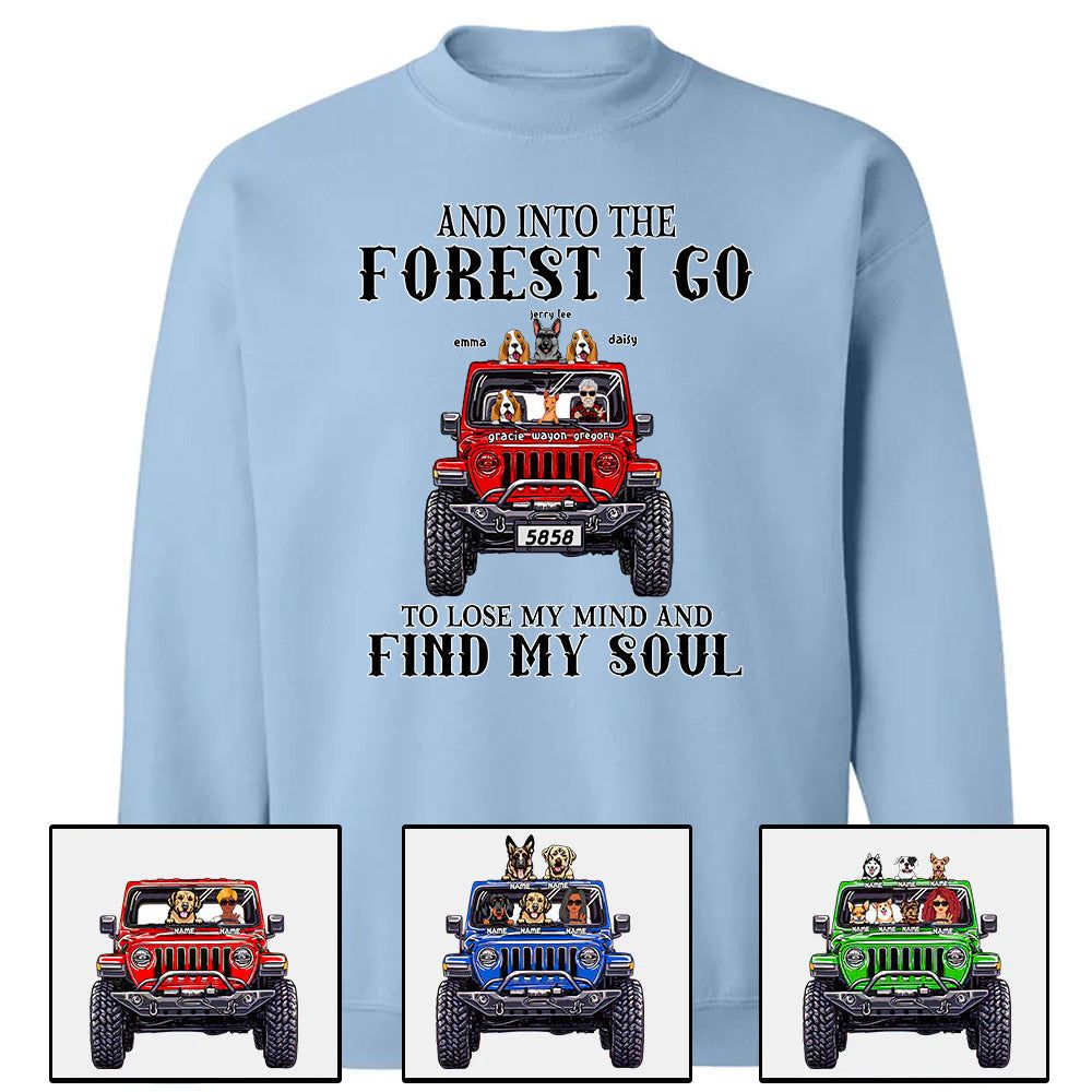Custom JP Shirts, And Into The Forest I Go To Lose My Mind And Find My Soul, JP Dog JP Cat Apparel CTM00 Custom - Printyourwear