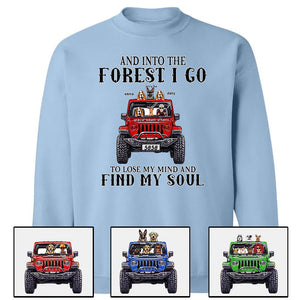 Custom JP Shirts, And Into The Forest I Go To Lose My Mind And Find My Soul, JP Dog JP Cat Apparel CTM00 Custom - Printyourwear