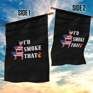 4th Of July BBQ Garden Flag I'd Smoke That Barbecue Cook Pitmaster Grill Chef TS11 Print Your Wear