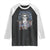 4th Of July Liberty Or Death Raglan Shirt Statue Of Liberty Skull American Flag TS11 Black White Print Your Wear