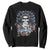 4th Of July Liberty Or Death Sweatshirt Statue Of Liberty Skull American Flag TS11 Black Print Your Wear