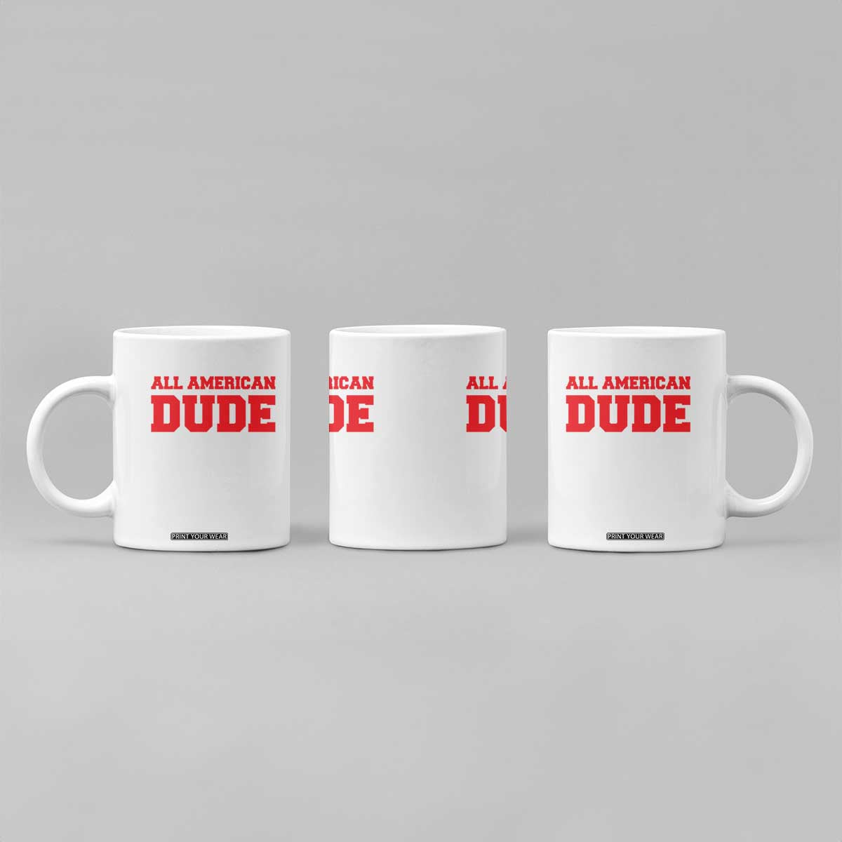 4th of July All American Dude Coffee Mug TS10 Print Your Wear