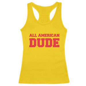 4th of July All American Dude Racerback Tank Top TS10 Daisy Print Your Wear