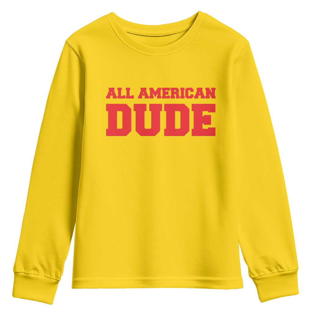 4th of July All American Dude Youth Sweatshirt TS10 Daisy Print Your Wear