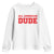 4th of July All American Dude Youth Sweatshirt TS10 White Print Your Wear
