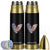 4th of July American Flag Heart USA Patriotic Bullet Tumbler TS11 Black Print Your Wear