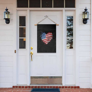 4th of July American Flag Heart USA Patriotic Garden Flag Star Stripes TS11 Print Your Wear