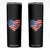 4th of July American Flag Heart USA Patriotic Skinny Tumbler Star Stripes TS11 Black Print Your Wear