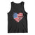4th of July American Flag Heart USA Patriotic Tank Top Star Stripes TS11 Black Print Your Wear