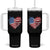 4th of July American Flag Heart USA Patriotic Tumbler With Handle Star Stripes TS11 One Size: 40 oz Black Print Your Wear
