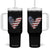 4th of July American Flag Heart USA Patriotic Tumbler With Handle TS11 One Size: 40 oz Black Print Your Wear