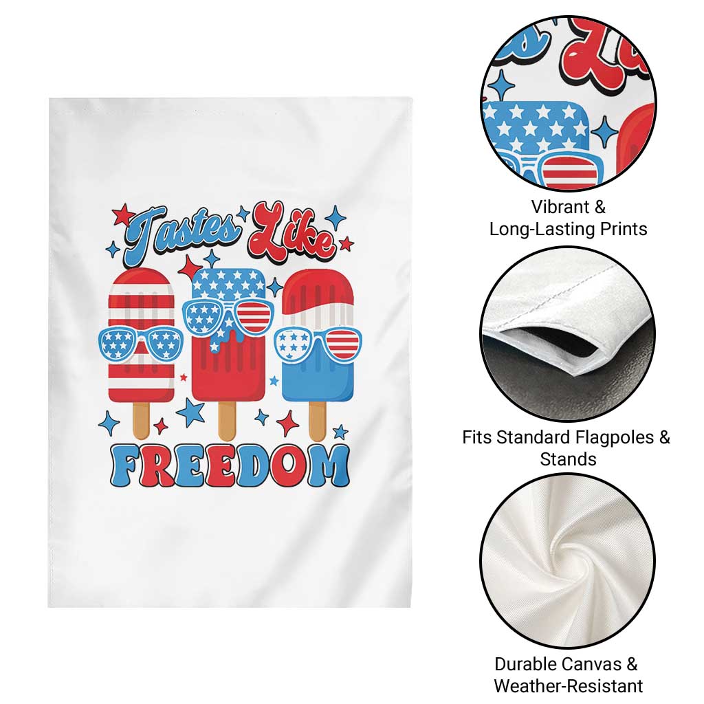 4th of July American Flag Popsicle Garden Flag Tastes Like Freedom Patriotic Funny TS10 Print Your Wear