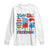 4th of July American Flag Popsicle Long Sleeve Shirt Tastes Like Freedom Patriotic Funny TS10 White Print Your Wear