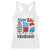 4th of July American Flag Popsicle Racerback Tank Top Tastes Like Freedom Patriotic Funny TS10 White Print Your Wear