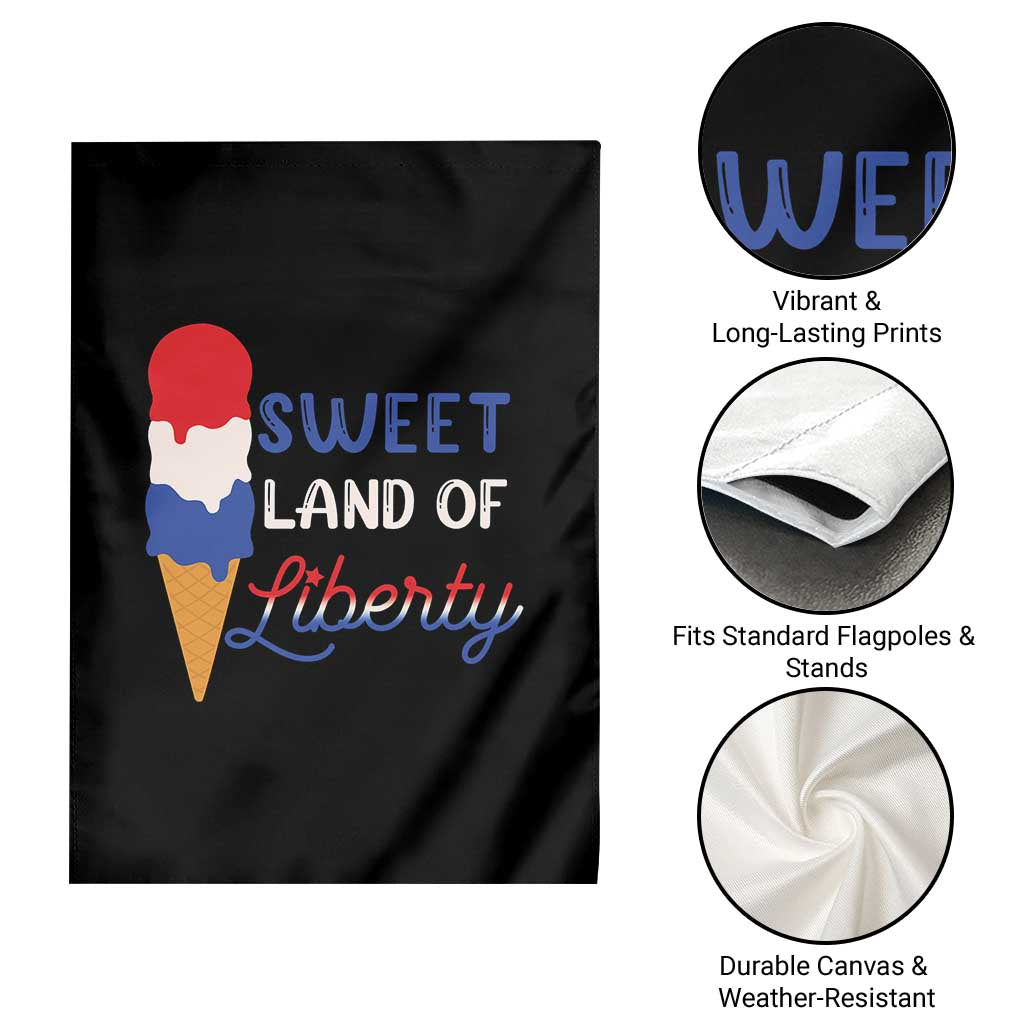 4th of July Garden Flag Sweet Land of Liberty American Patriotic TS02 Print Your Wear