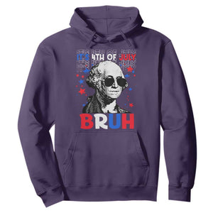 4th of July George Washington Bruh Hoodie TS10 Purple Print Your Wear