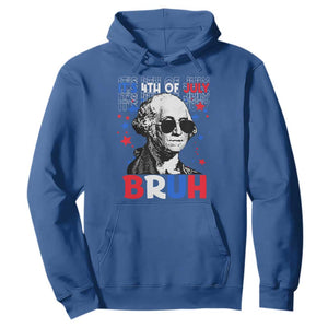 4th of July George Washington Bruh Hoodie TS10 Royal Blue Print Your Wear