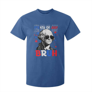 4th of July George Washington Bruh T Shirt For Kid TS10 Royal Blue Print Your Wear