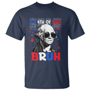 4th of July George Washington Bruh T Shirt TS10 Navy Print Your Wear