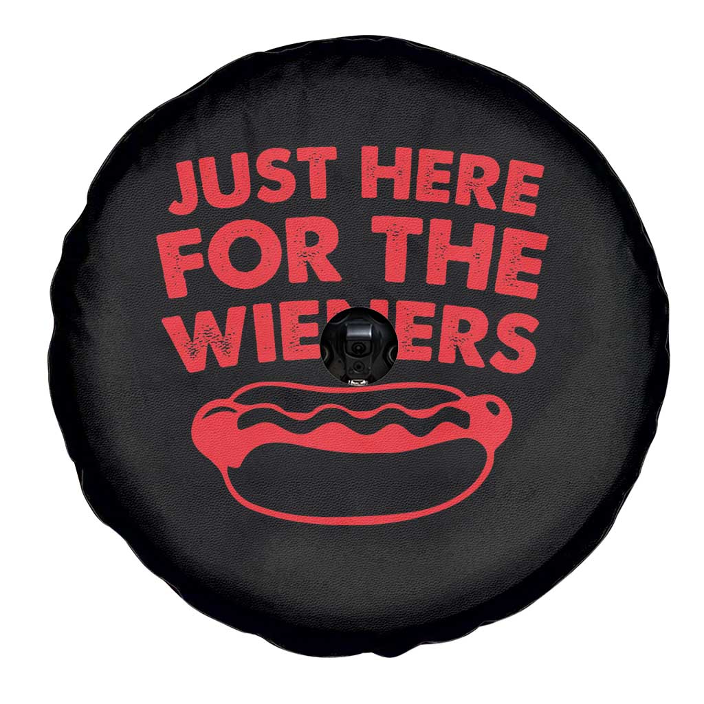 4th of July Just Here For The Wieners Spare Tire Cover Funny Hot Dog Independence Day Patriotic Weenies TS10 Print Your Wear