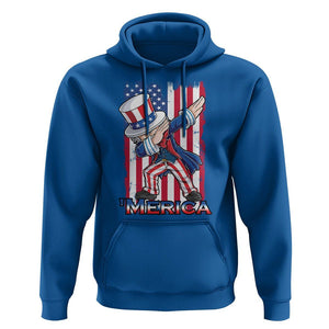 4th of July Dabbing Uncle Sam Hoodie Merica American Flag TS02 Royal Blue Print Your Wear