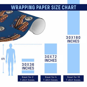 4th Of July Hotdog Fireworks Wrapping Paper Roll American Food Lovers