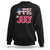 4th of July Sweatshirt Patriotic Independence Day American Flag TS02 Black Print Your Wear
