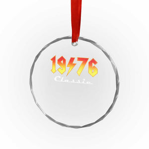 50th Birthday Crystal Glass Ornament Classic Born 1976 Turning 50 Year Old TS10 Print Your Wear