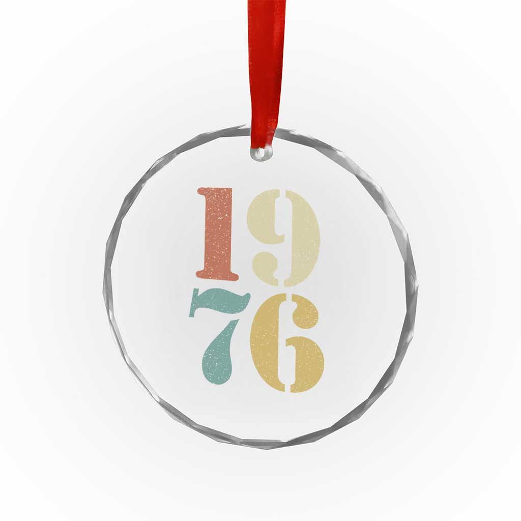 50th Birthday Crystal Glass Ornament Retro Vintage 1976 50 Year Old Gifts TS10 Print Your Wear
