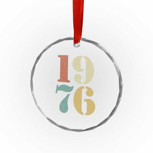 50th Birthday Crystal Glass Ornament Retro Vintage 1976 50 Year Old Gifts TS10 Print Your Wear