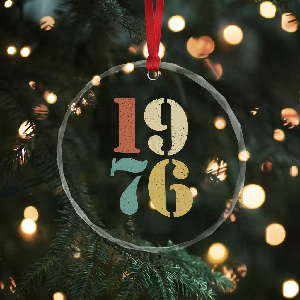 50th Birthday Crystal Glass Ornament Retro Vintage 1976 50 Year Old Gifts TS10 Print Your Wear