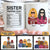 Personalized Christmas Sister Mug Nutrition Facts CTM One Size 11oz size Custom - Printyourwear