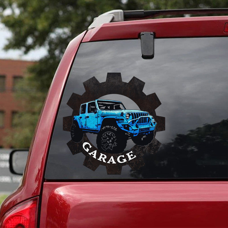 Personalized JP Decal Garage White CTM package 13x13cm Custom - Printyourwear