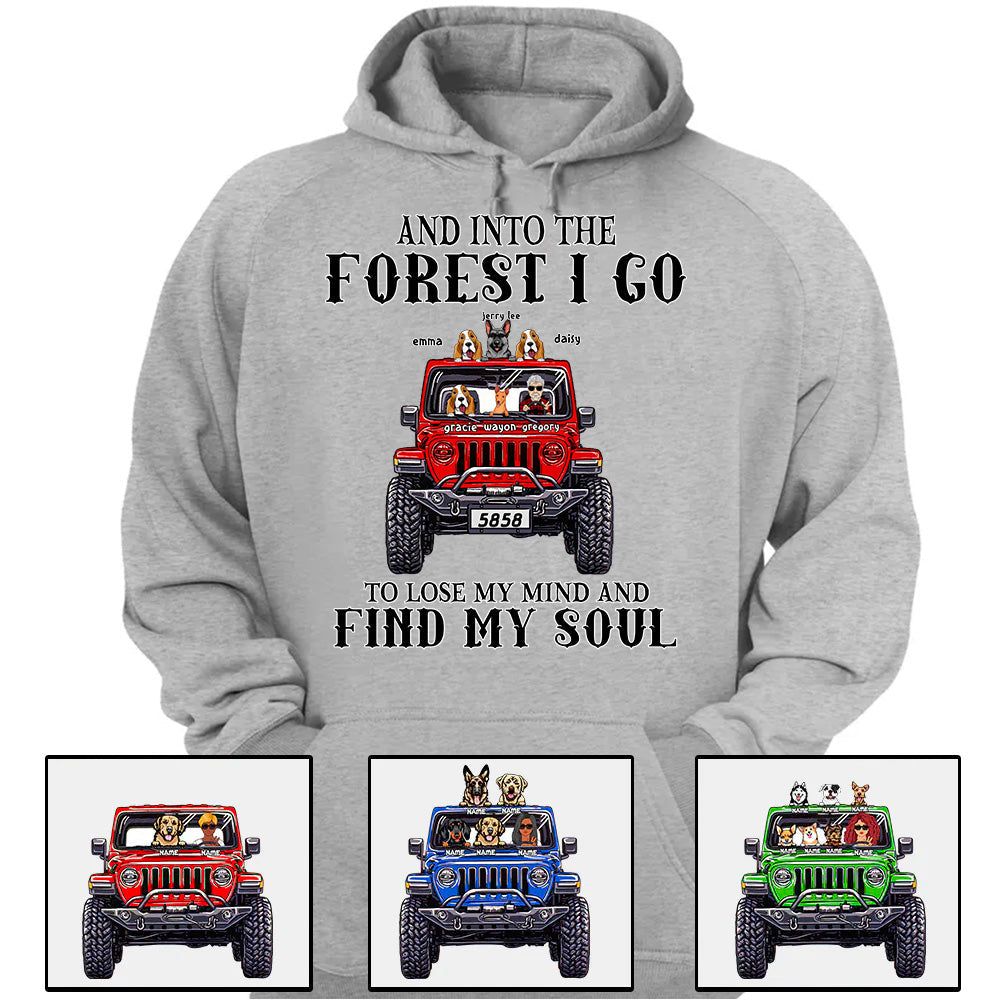 Custom JP Shirts, And Into The Forest I Go To Lose My Mind And Find My Soul, JP Dog JP Cat Apparel CTM00 Custom - Printyourwear