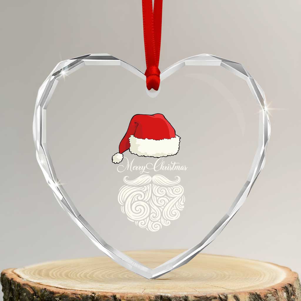 6 7 Xmas 67 Santa Six Seven Meme Merry Christmas Heart Crystal Glass Ornament TS11 Transparent Glass 3'' Heart Print Your Wear