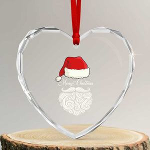 6 7 Xmas 67 Santa Six Seven Meme Merry Christmas Heart Crystal Glass Ornament TS11 Transparent Glass 3'' Heart Print Your Wear