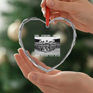 6 Triple 8 Heart Crystal Glass Ornament Black Women's Army Corps 6888th Battalion TS02 Print Your Wear