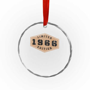 60th Birthday Crystal Glass Ornament 1966 Limited Edition Gifts For Turning 60 TS11 Print Your Wear