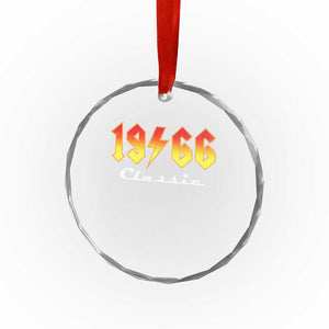 60th Birthday Crystal Glass Ornament Classic Born 1966 Turning 60 Year Old TS10 Print Your Wear