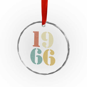 60th Birthday Crystal Glass Ornament Classic Retro 1966 60 Year Old Gifts TS10 Print Your Wear