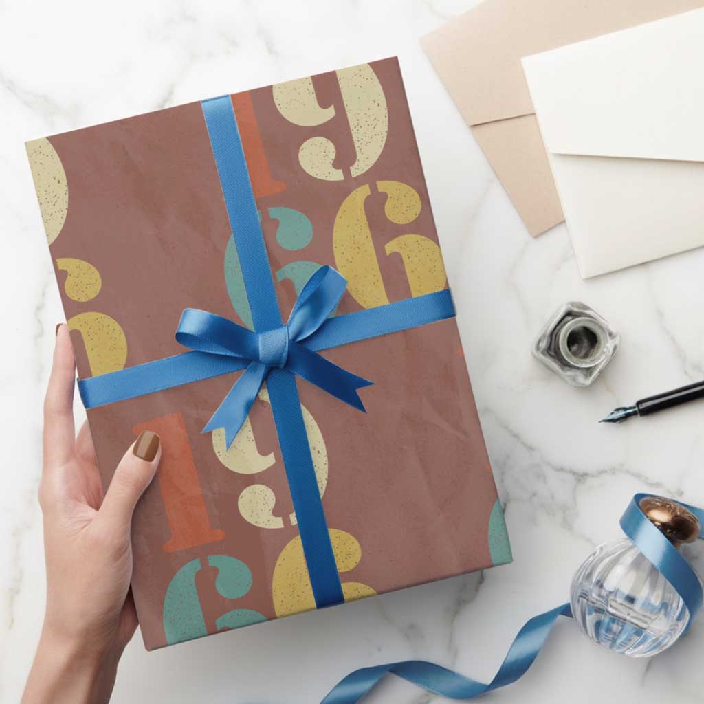 60th Birthday Wrapping Paper Roll Classic Retro 1966 60 Year Old Gifts TS10 Mocha Print Your Wear