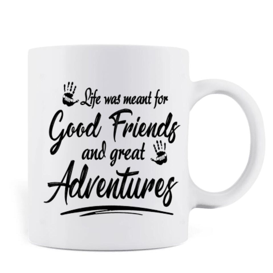 Personalized JP Besties Off Road Mug Gift For Best Friends Life Was Meant For Good Friends and Great Adventures CTM Custom - Printyourwear